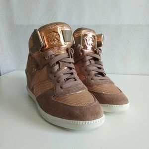 michael kors rose gold sneakers